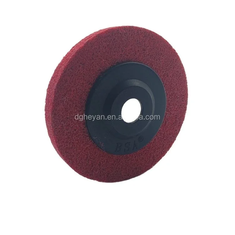 High quality/High cost performance  Polishing Nylon Fiber Disc Non-Woven Wheel for Metal Wood Grinding