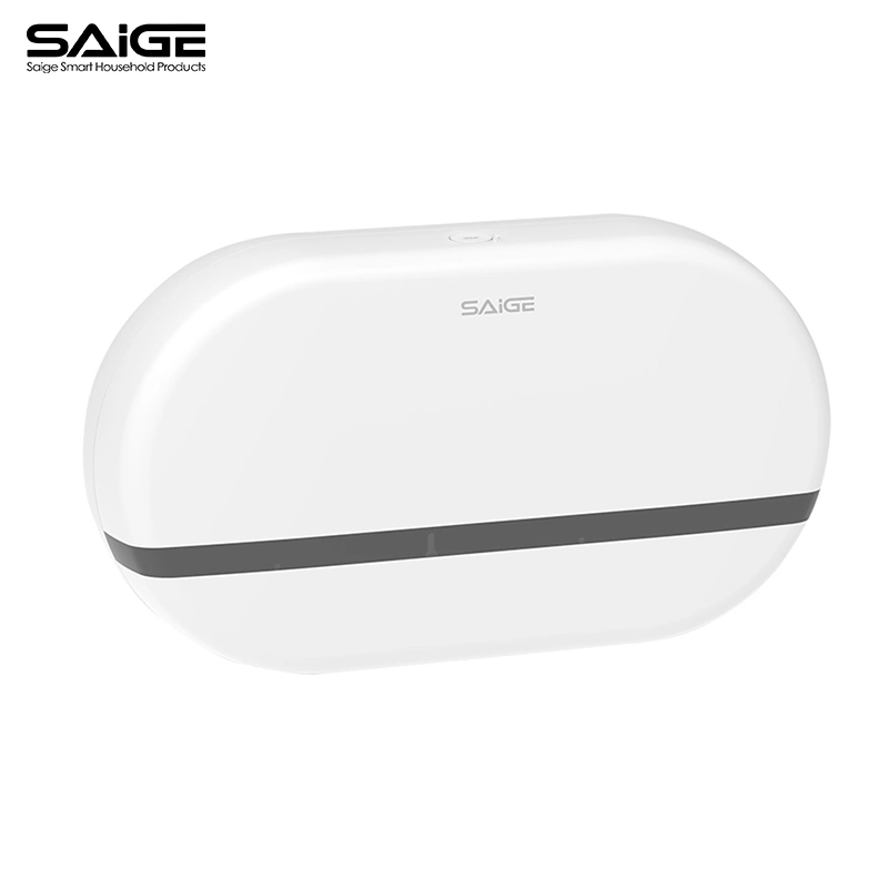 Saige High quality/High cost performance  ABS Plastic Wall Mounted Toilet Double Paper Towel Holder