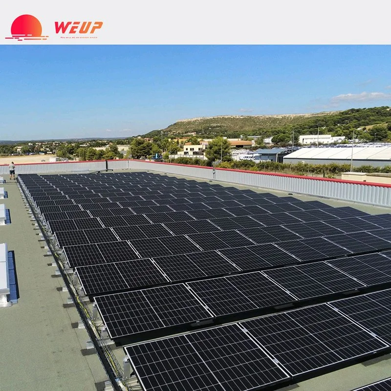 100kW 150kW sistema de Energía Solar Híbrido de Red con litio Batería