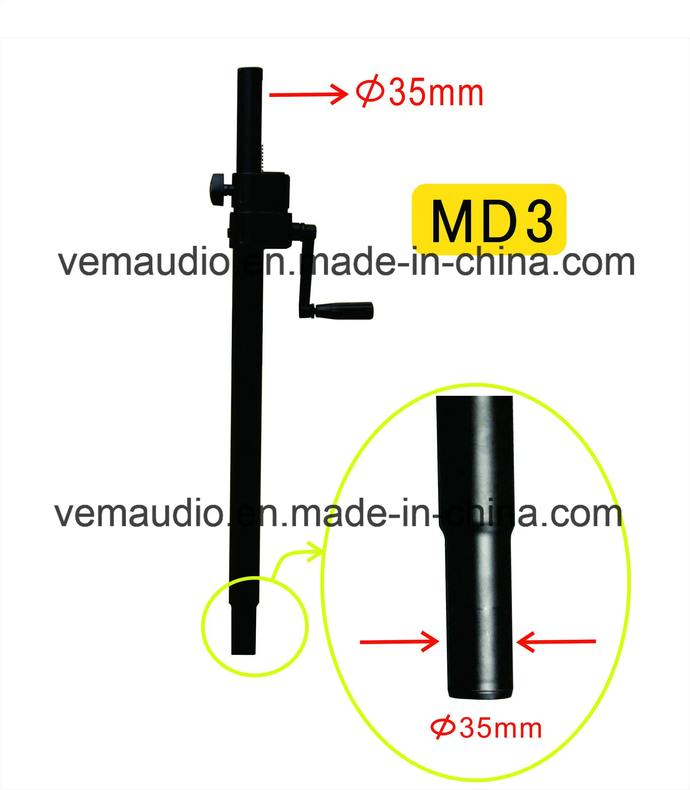 Audio Stand, Speaker Stand, Hand-Shake Bracket, Bass Stand (MD3)