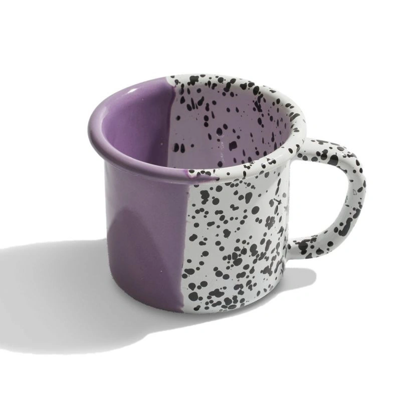 Wholesale/Supplier European and American Enamel Water Cup Thermal Sublimation Blank Coating Iron Metal Enamel Mug