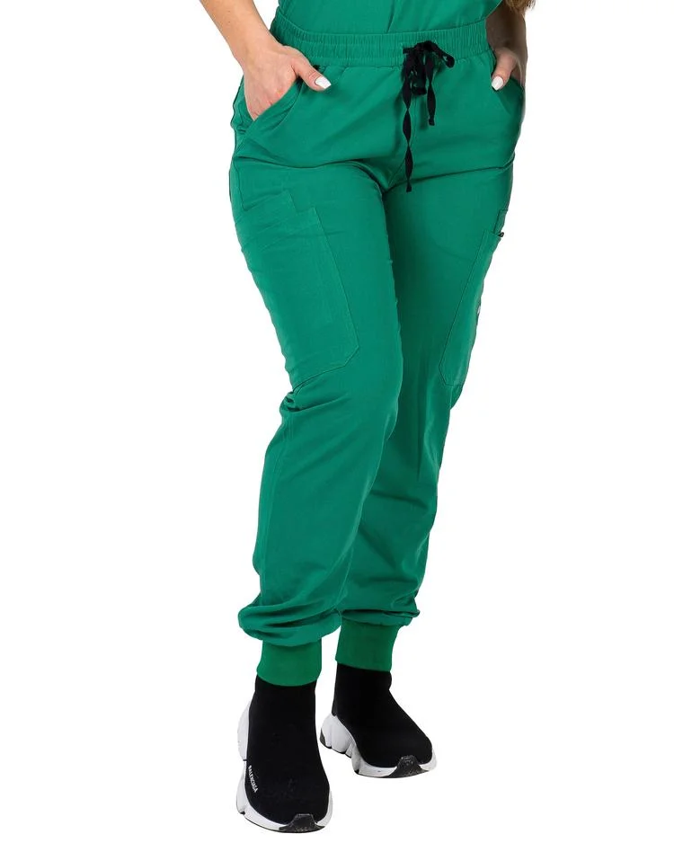 Manga curta Jogger Nurse Medical Fashion esfrega uniformes