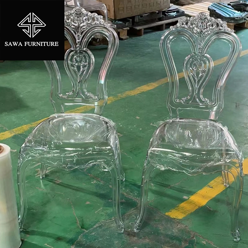 Wholesale/Supplier Cheap Wedding Plastic Chair Transparent Modern Home Furniture