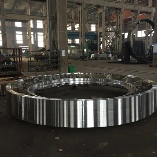 Custom de acero forjado de gran diámetro o enrollada/Equipo/rodamientos/Caballo/anillo de la Forja de laminación de acero