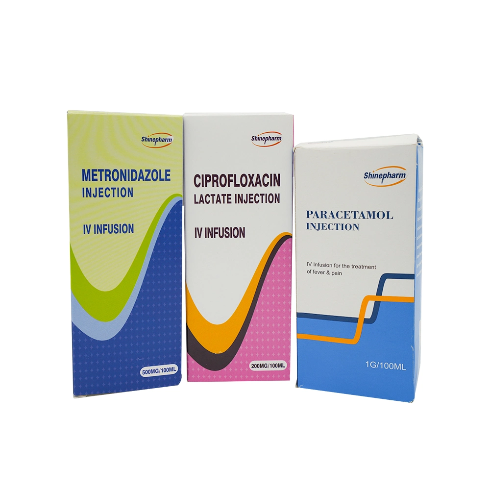 Metronidazol inyectable 500mg/100ml medicamento farmacéutico antibacteriano con GMP