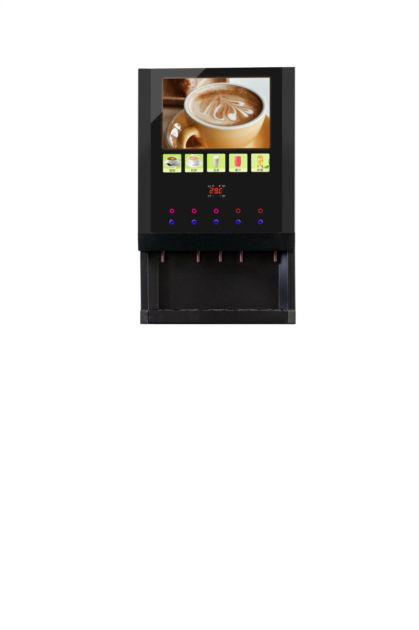 High quality/High cost performance Coin Note Heating Water Maker Tea and Coffee Vending Machine