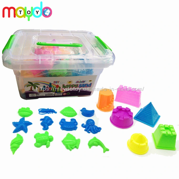 Educational Bucket Magic Space Sand Mold Toys with Modles and Tools