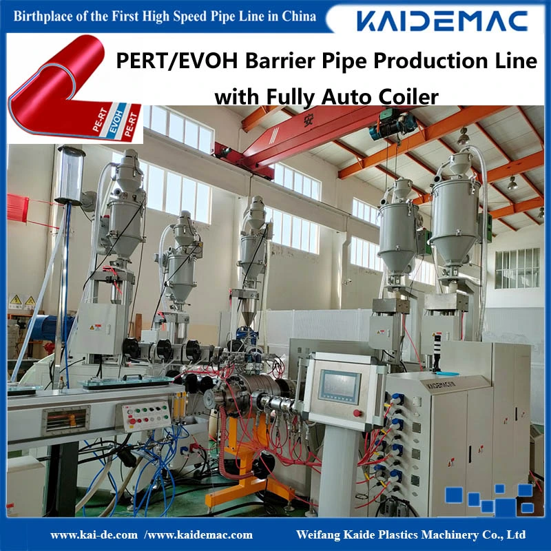 60m/Min High Speed 5 Layer Pert EVOH Oxyen Barrier Floor Heating Pipe Extrusion Line / Pipe Production Line