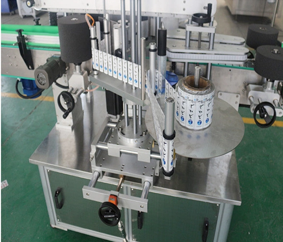 Glass Round Bottle Adhesive Labeling Machine/Wine Bottle BOPP Adhesive Sticker Label Neck Label/Automatic Cap Top Adhesive Sticker Labeling Machine