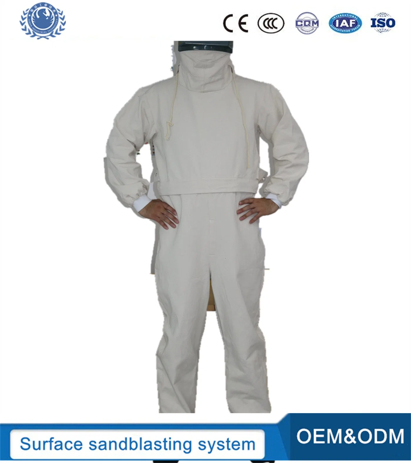 Wear-Resisting Canvas Sandblasting Suits for Blasting Abrasive