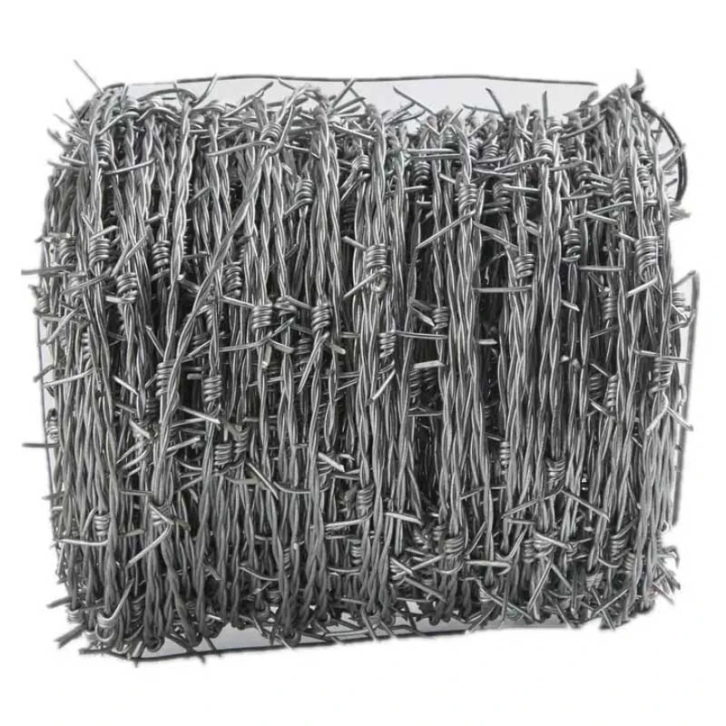 Galvanized Stainless Steel Barbed Wire Wire with Coil Outside Diameter 400-1100mm for Fence Mesh