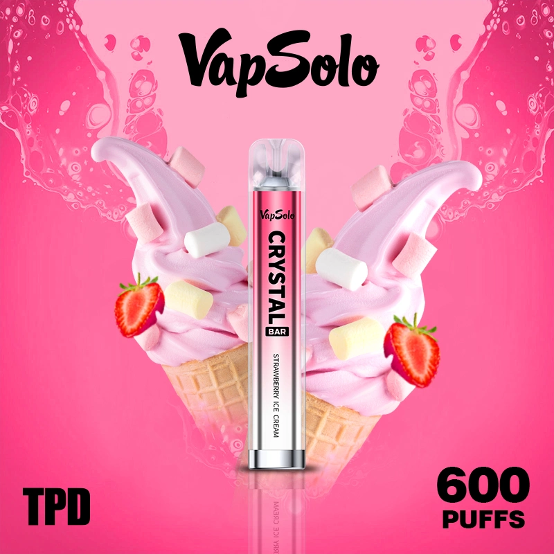 2ml E-Liquid Mini Bar Vaporizer vape 600puffs Electronic Cigarette Vape Pen From Vapsolo Crystal Series