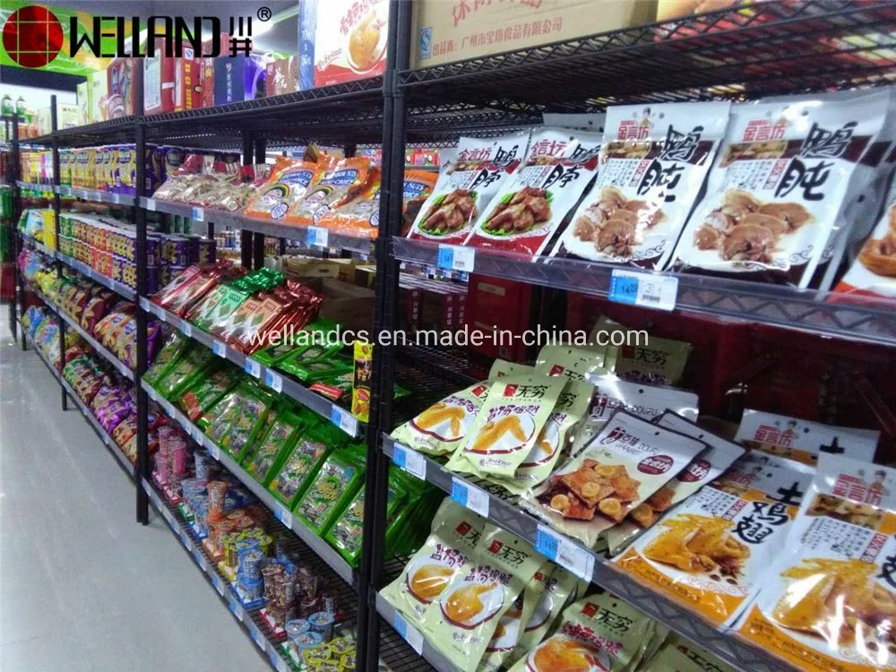 Custom Large 5 Shelves NSF Adjustable Steel Superstore Supermarket Display Rack Manufacture