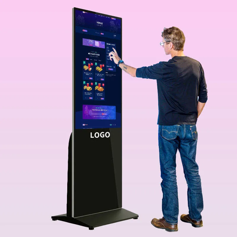 Indoor Ad Player Android/Window Lobby Digital Signage Player 43/55 Zoll WiFi Touchscreen Kiosk Display Werbeausstattung Foto Booth Maschine