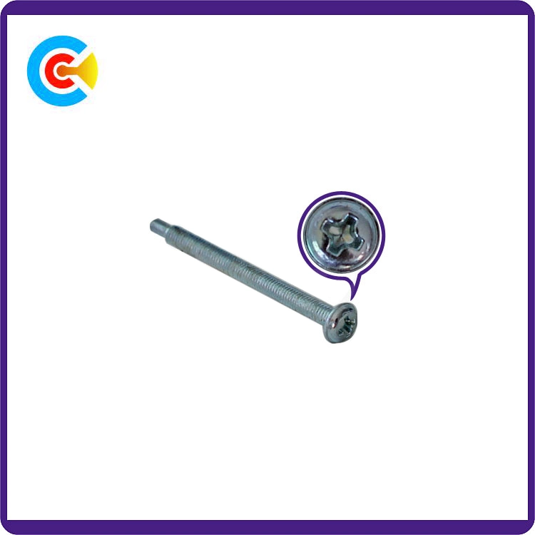 DIN/ANSI/BS/JIS Carbon-Steel/Stainless-Steel Hand Twist Double Bundle Rod Custom Cross Plate Head Screw