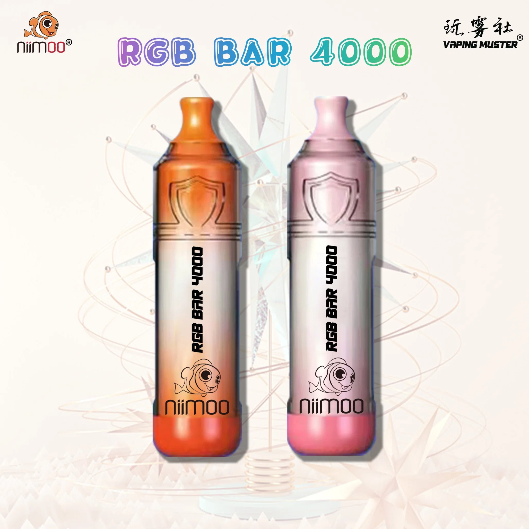 Niimoo Original Vape Factory RGB Bar 4000 Wholesale/Supplier I Disposable/Chargeable Vape Popular Vaporizer Ecigs