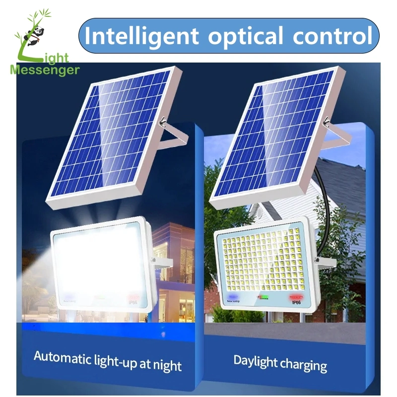 Light Messenger Aluminum Safety Glass Cover Solar Lights Home Garden Spot Lamp Outdoor IP65 Waterproof 50W 100W 150W 200W LED Solar Flood Light