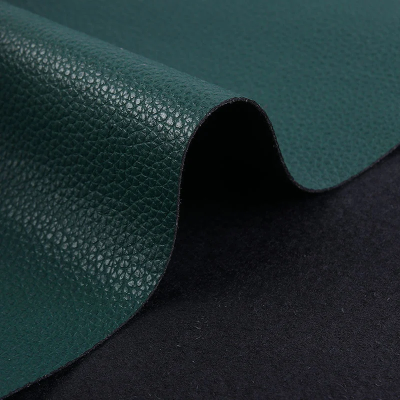 Waterproof Carbon Fiber Leather Fabric Glossy High End Fiber Leather for Bag Making