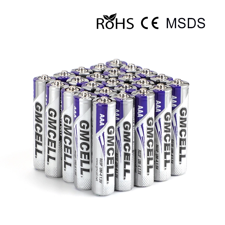 Customized Logo Ultra Power Eco-Friendly Carbon Zinc Battery 1.5V R6p AA Battery for Toy