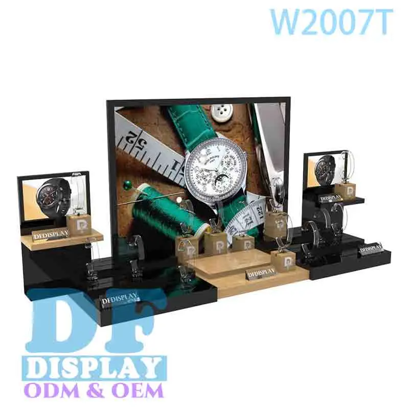 Watch Display Counter Top Acrylic Wrist Watch Tray Display Stand Wrist Smart Watches Stand Showcase Acrylic Watch Display