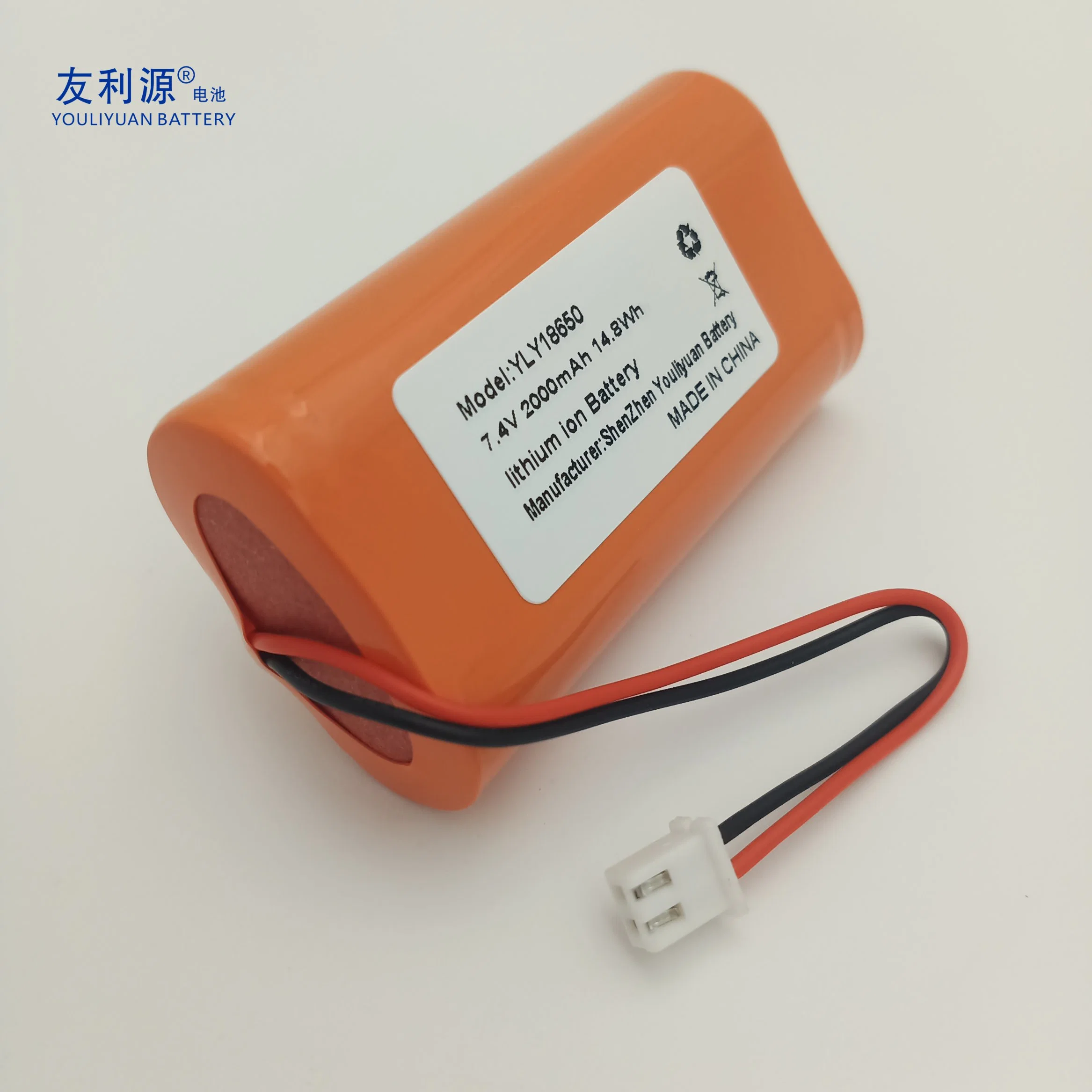 18650 Lithium Ion Battery Pack 7.4V 2ah Energy Storage Battery Game Player Batteries Digital Camera Batteries Solar Battery for Solar Lighting