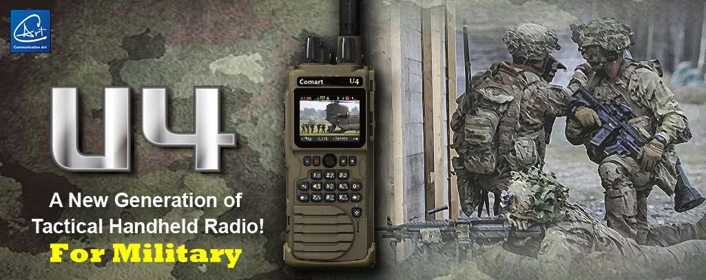 Rádio Talkie de baixo bandas 30-88MHz militar tático para Comunicação entipada