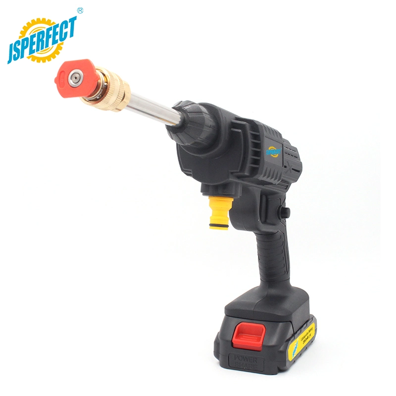 Jsperfect 21V Gun Handheld Cordless Car Care High Pressure Cleaning Car Washer