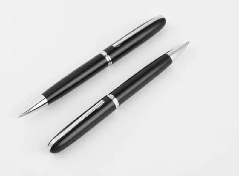 Business Metal Pen Juego de Regalo lápiz firma de oficina simple Bolígrafo de gel