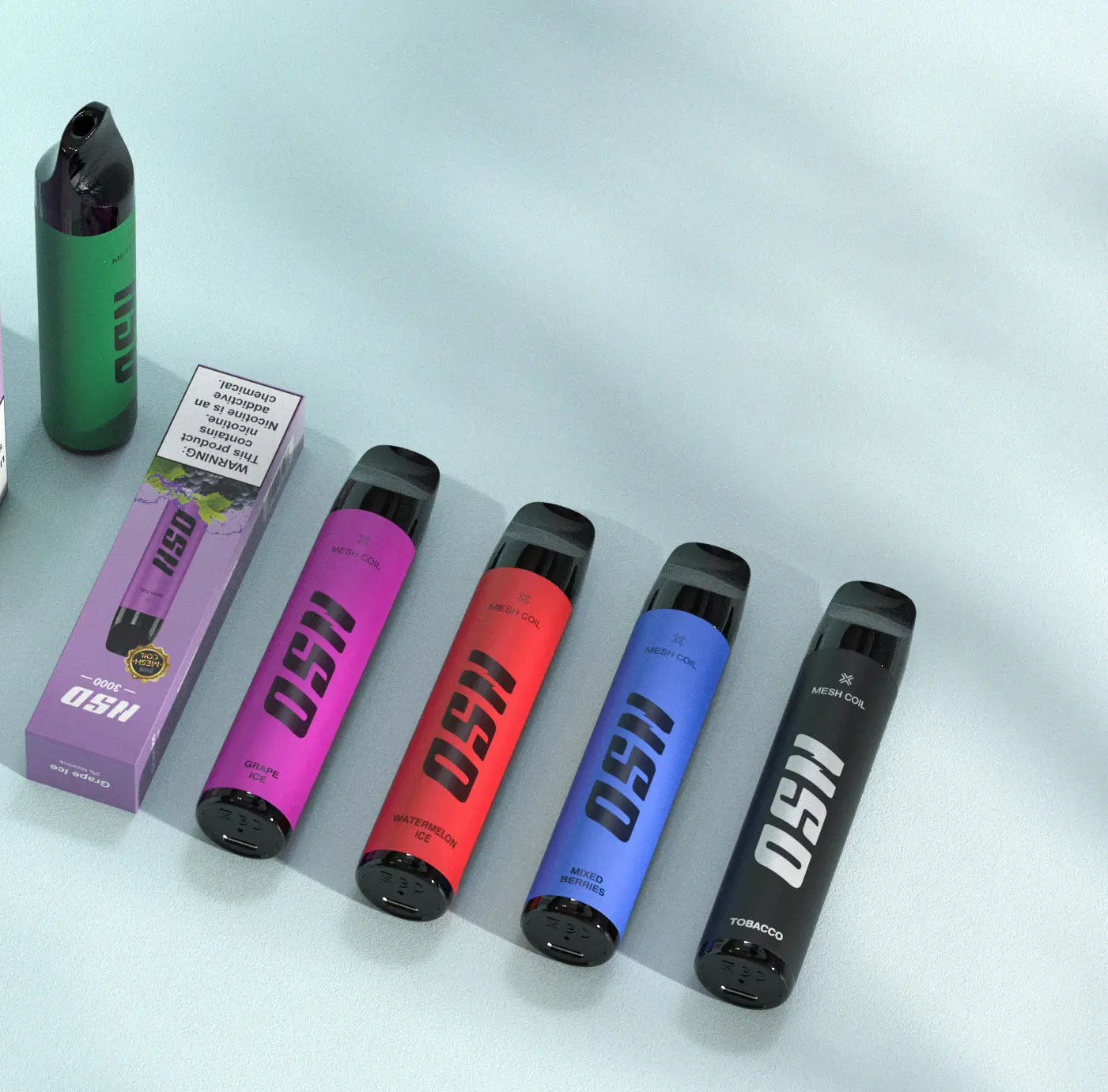 أحدث NSD E Cigarette 3000 مأطح Vape قابل للاستخدام مرة أخرى