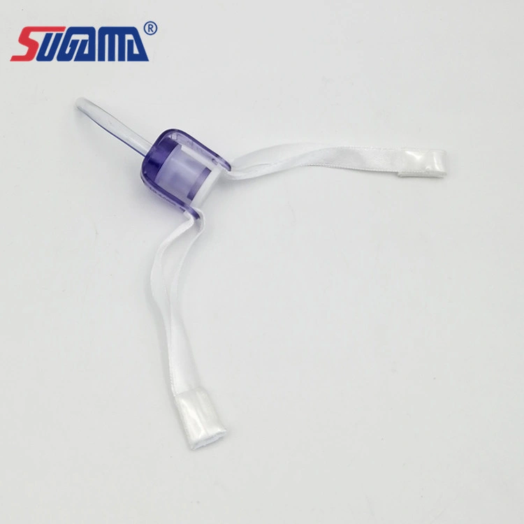 Medical Disposable PVC Uncuffed Holder Tracheotomy Tube in Hospital