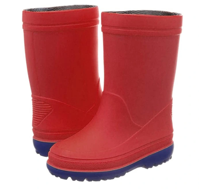 Wholesale Kindergarten Children Simple PVC Waterproof Non-Slip Warm Rain Boots