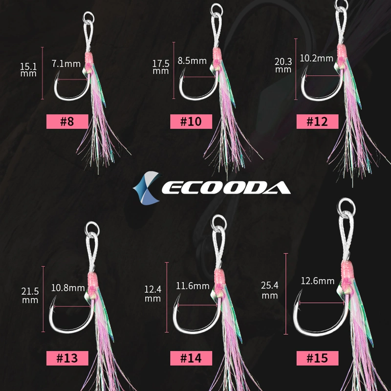 Ecooda Pink Style Sea Fishing Light Jigging Hook en vente.