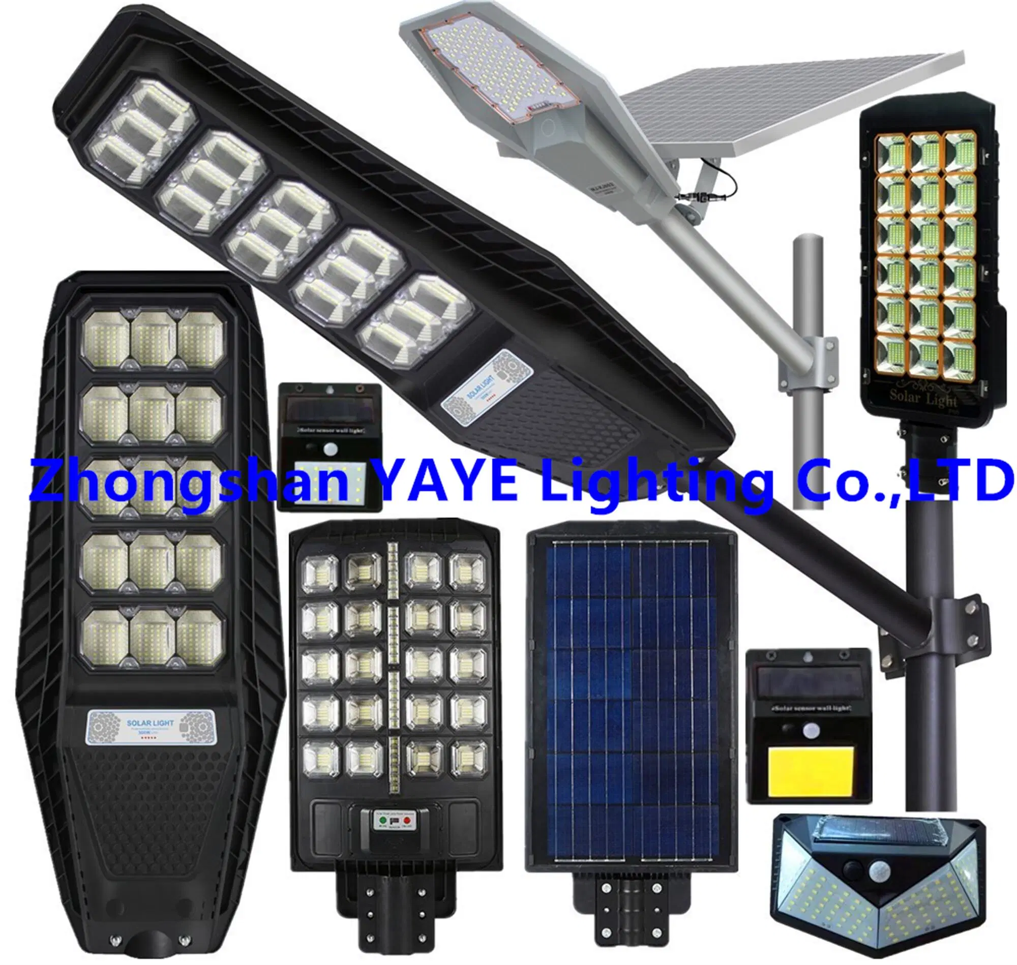 Yaye Best Sell 300W/200W/150W/100W/80W/50W Integrated Solar LED Garden Street Light IP66 Waterproof/Remote Controller/Radar Sensor/1000PCS Stock