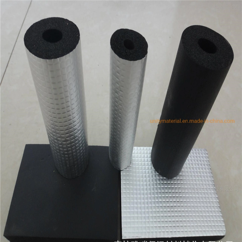 Flame Retardant Heat Proof Thermal Insulation NBR PVC Rubber Plastic Sponge Fire Resistant Pipe with Aluminum Foil