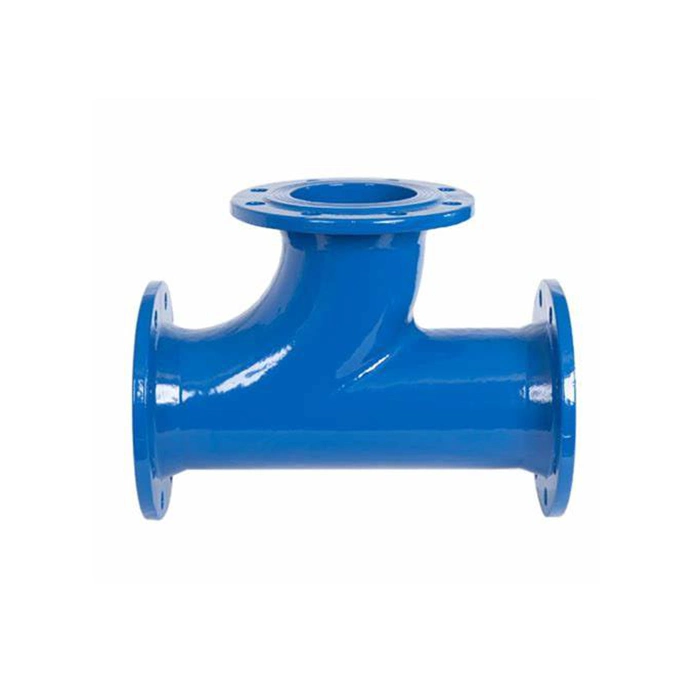 China Epoxy Coated Ductile Cast Iron Flanged Pipe Fitting Manufacturer