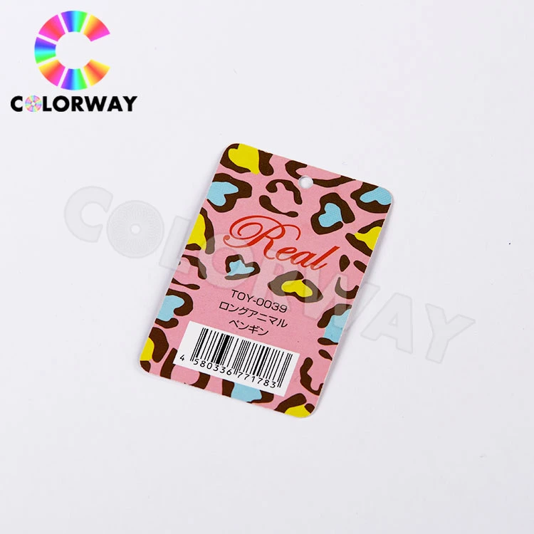 Pupular Clothing Accessories Wholesale Printing Cheap Custom Paper Hang Tag