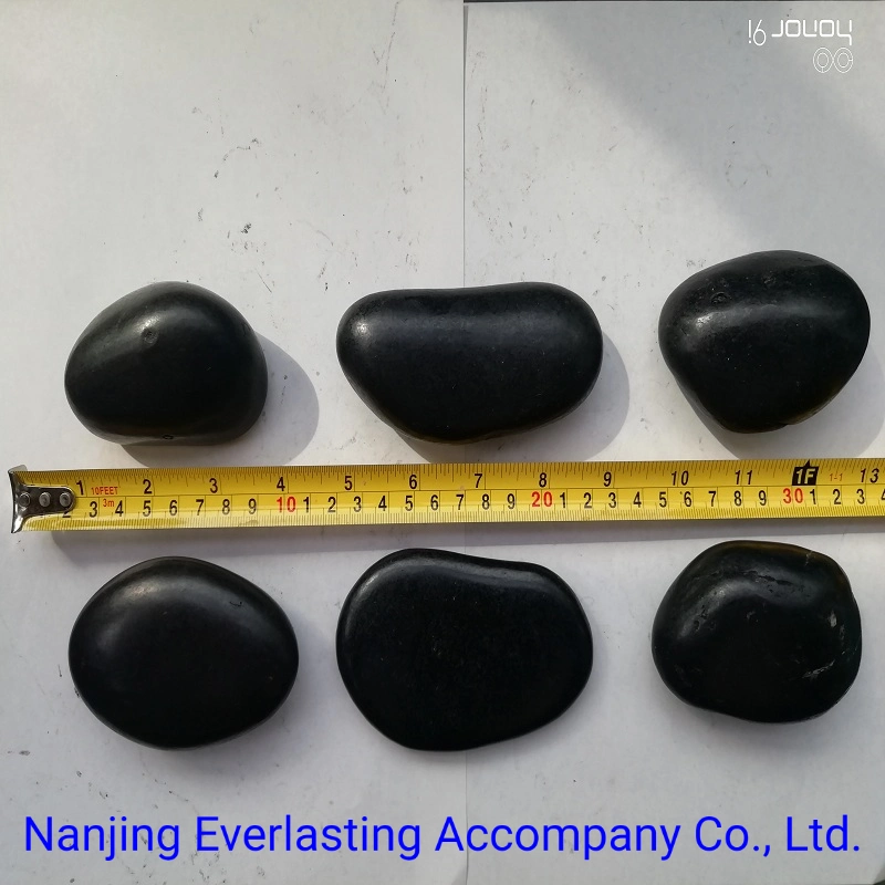 Aquarium Decorative Stone Gravel Black Polished Pebbles Rock