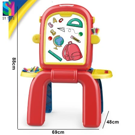 Sy Children's Standing Art Easel Toy Magnetic Double Side Magical Drawing Boards Toys