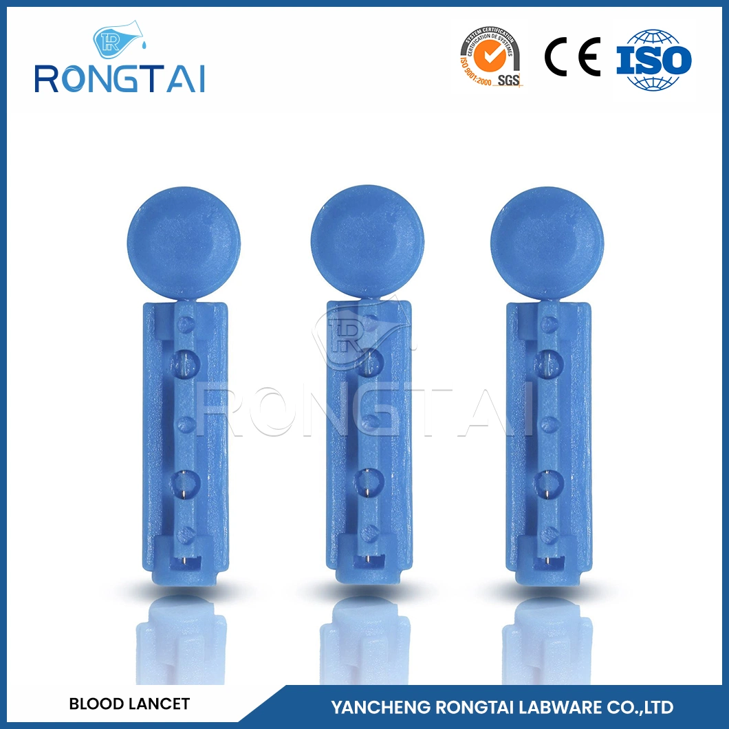 Rongtai Blood Lancets Factory Press Stainless Steel Lancet China Blood Lancets Single Use for Medical Use