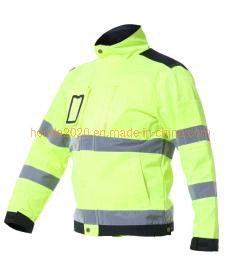 Classic Wasserdicht, Outdoor, Winddicht Atmungsaktiv Mann Hohe Sichtbarkeit Reflektierend Beliebte Winter Safety Jacket Arbeitskleidung