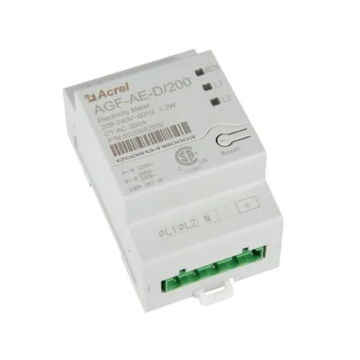 Acrel Agf-Ae Series Agf-Ae-D/200 Solar Inverter Energy Meter Single Phase Three Wire with 2 Cts UL Certificate