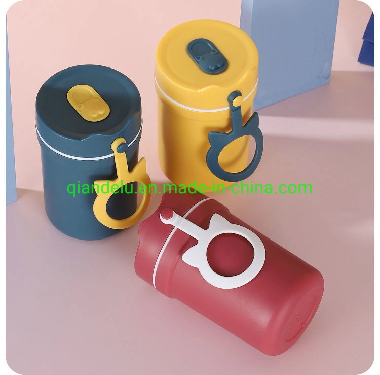 Amazon Hotsale 2022 PP Wholesale/Supplier High quality/High cost performance  Custom Logo Plastic Coffee Cup Mug with Straw Handle Mug and Wheat Spoon and Decoration Handle