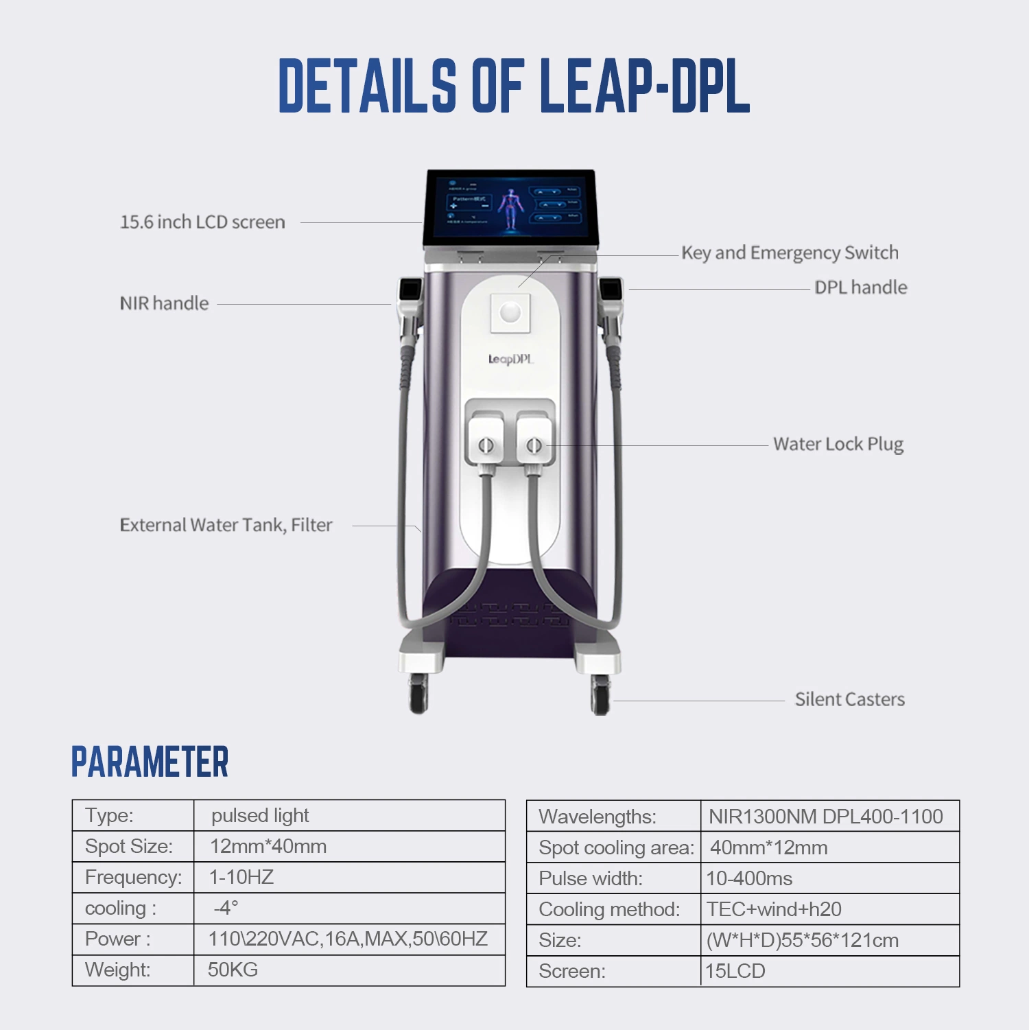 Die meistverkauften Carbon Laser IPL Opt Haarentfernung und Haut Verjüngung 3-in-1 Multifunktionsmaschine