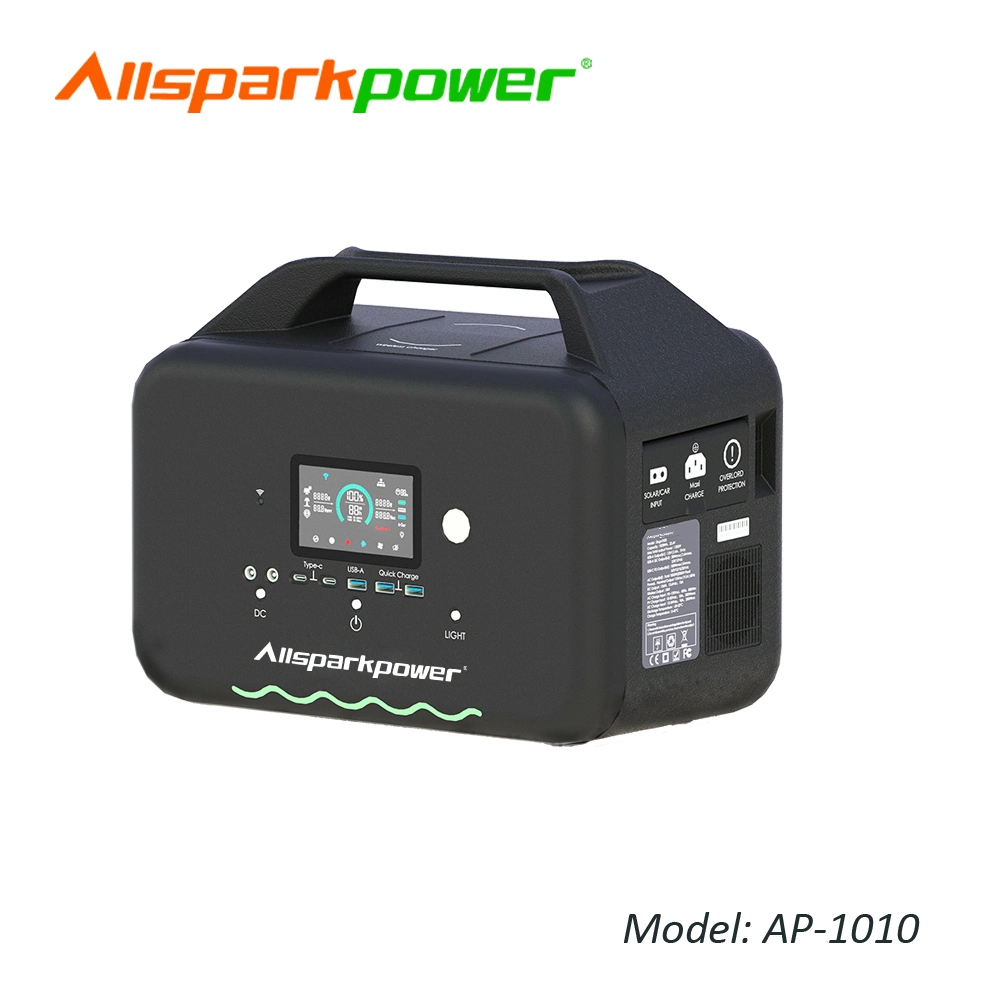 Allsparkpower 1000W Estação de Energia Portátil com banco de Energia Sem Carga para camping