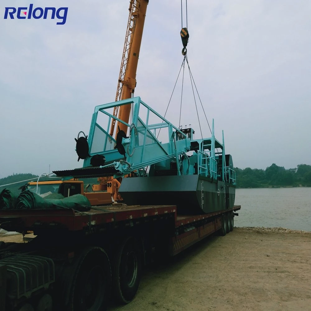 River Cleaning Boat/Automatic Mowing Boat/Aquatic Weed Harvester/ Lake Debris Cleaning Harvesting Machinery