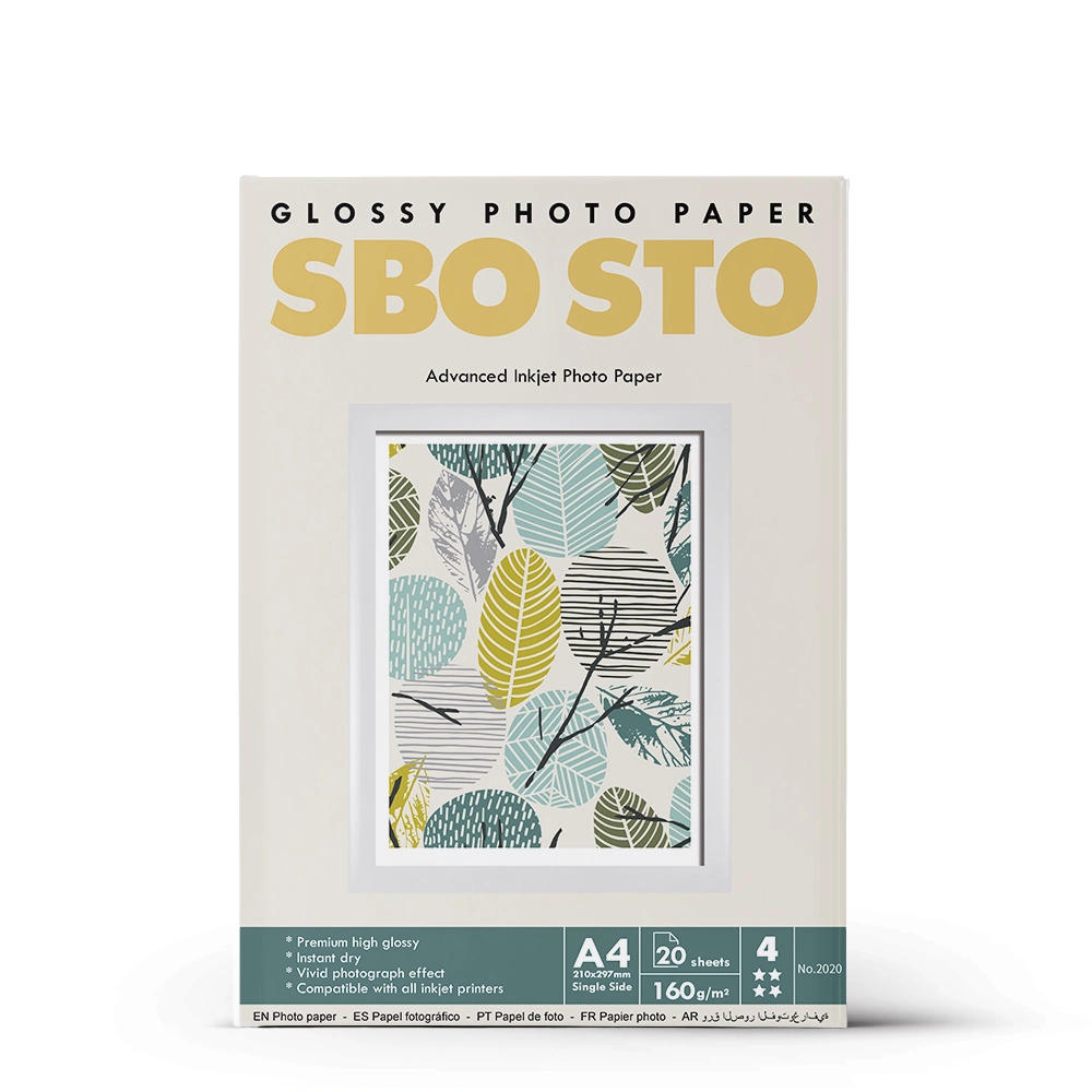 Single Sided High Glossy Photo Paper A4 160GSM Cc Photo Paper