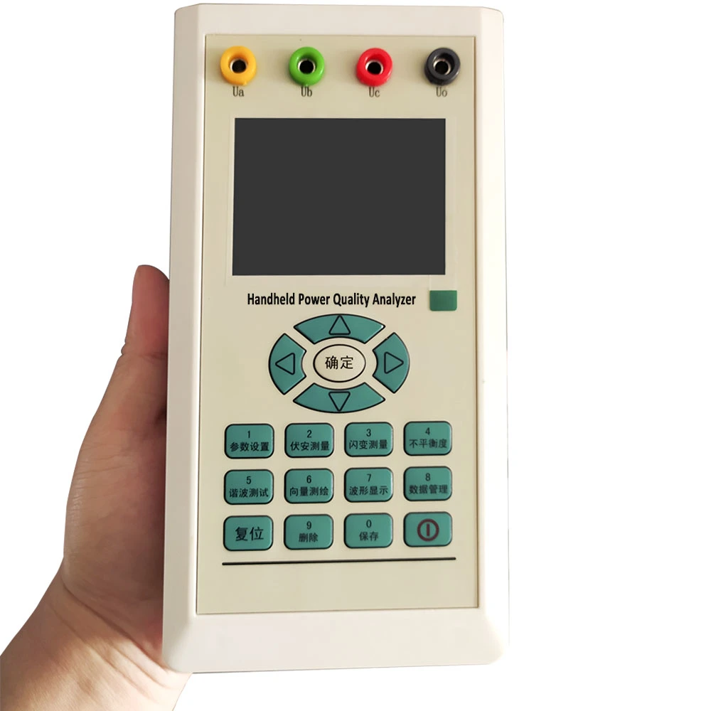 multifunction power quality portable 3 phase harmonics power analyzer