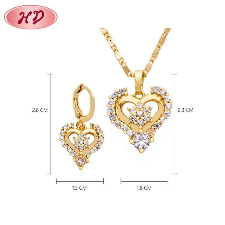 2020 Nouvelle conception de costumes de gros de la mode 18k 14k plaqué or Bijoux Set pour les femmes