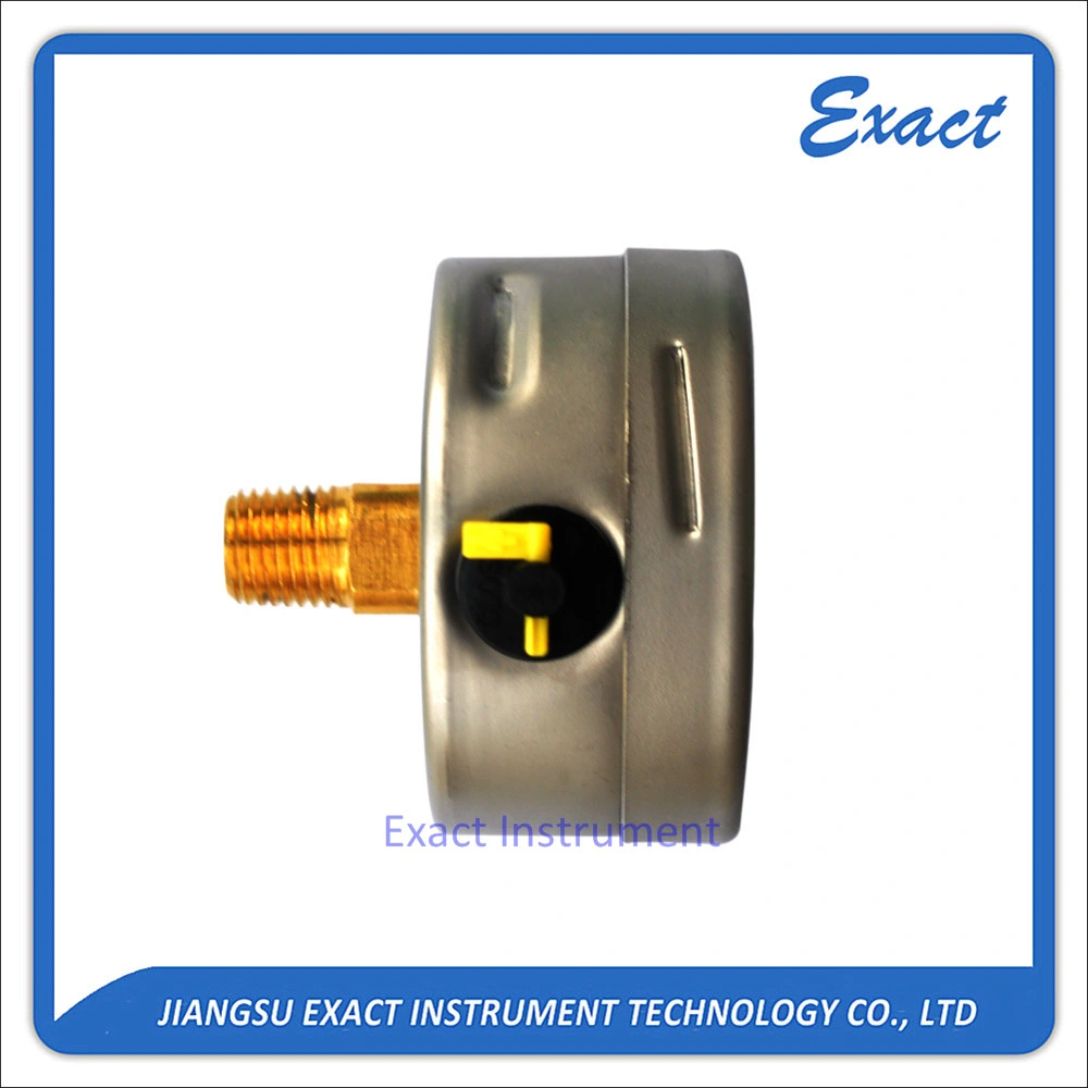 Manómetro de relleno líquido-manómetro de montaje posterior-manómetro de acero inoxidable