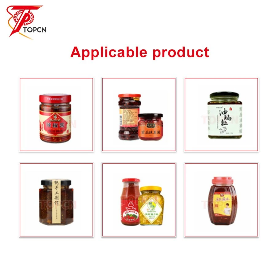 Full Automatic Twist off Cap Round Jam Bottle Glass Jar Screw Vacuum Sealing Capping Machine